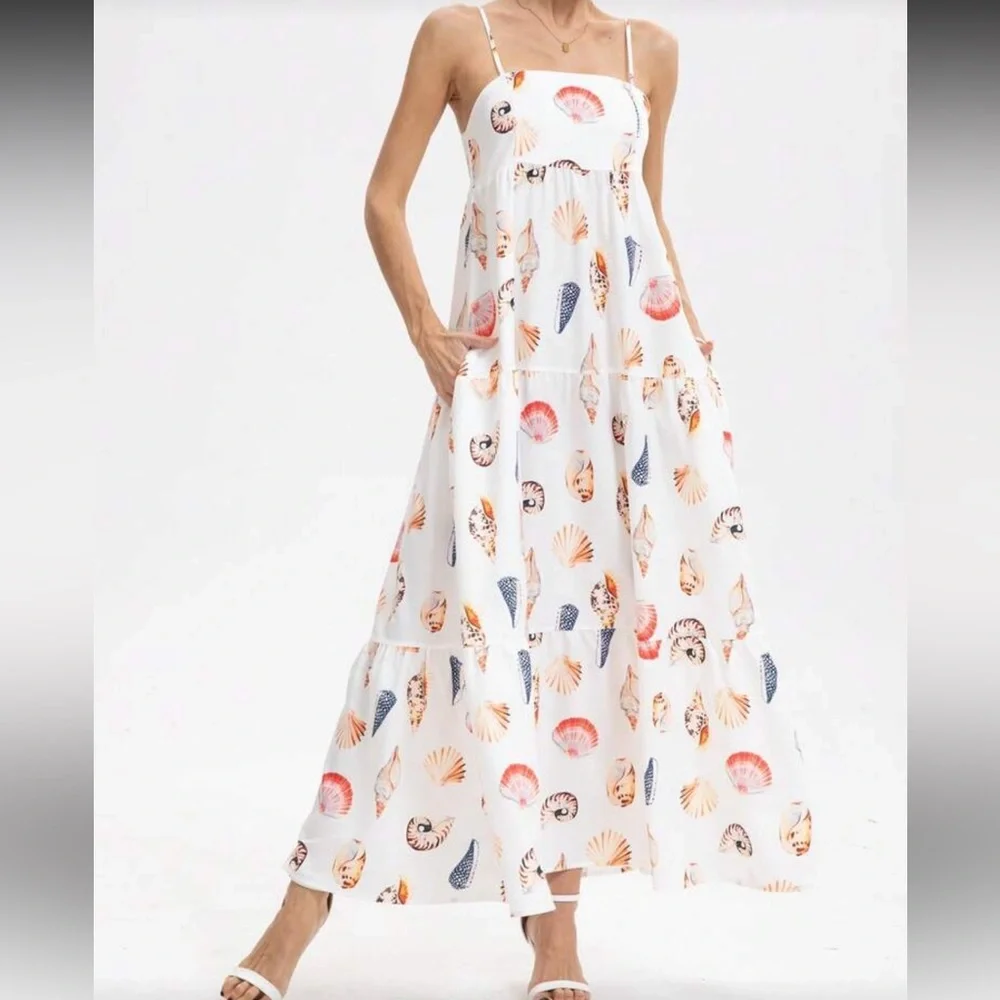Seashell Maxi Dress - Picture 1 of 7